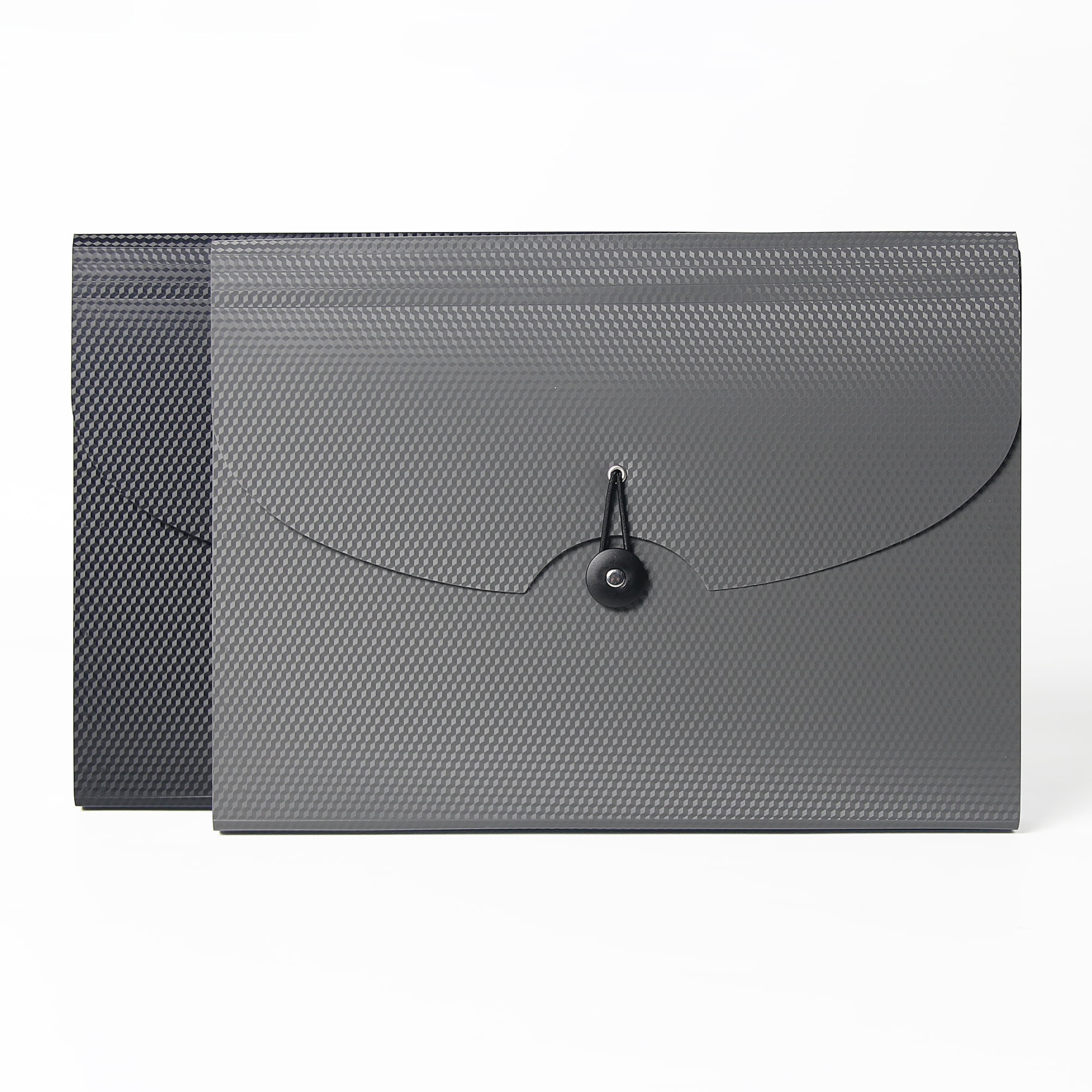 Pen+Gear 13-Pocket Letter-Size Expanding File Folder, Black & Gray, 2 Count