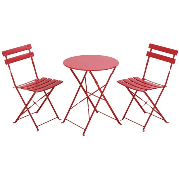 Outdoor Folding Metal Bistro Set