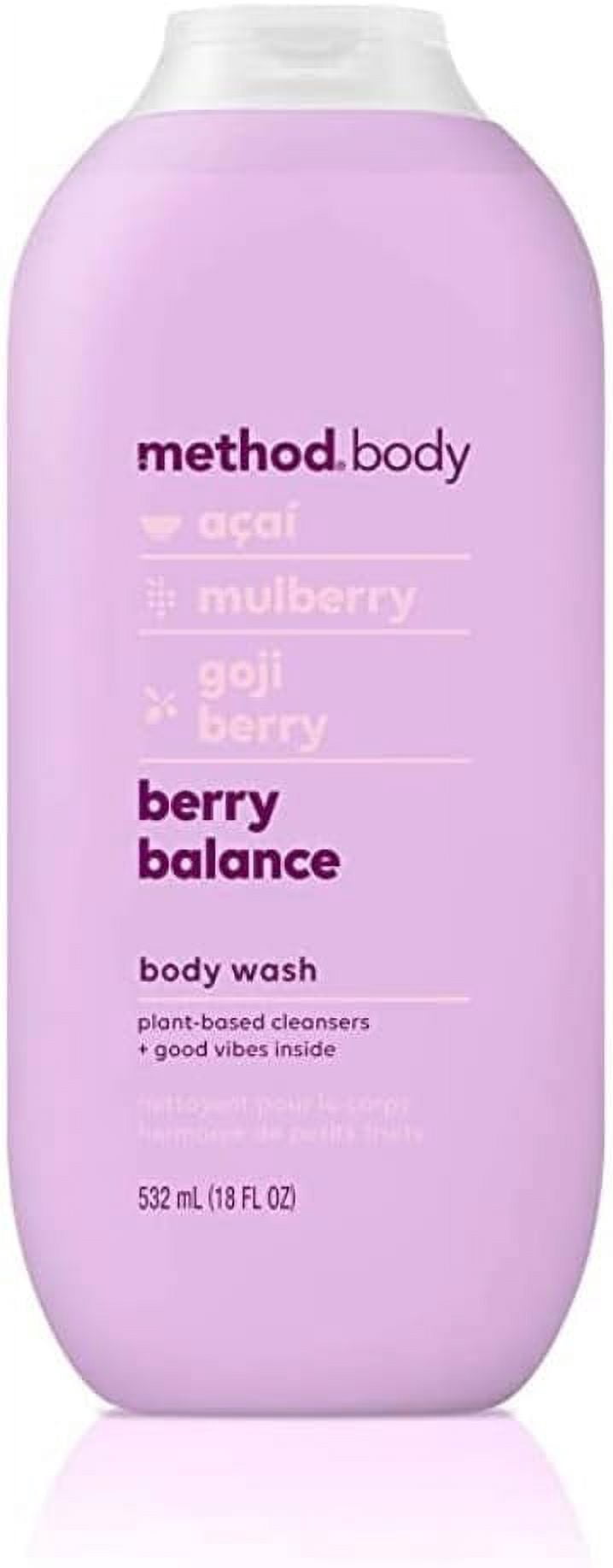 Method Body Wash Variety, 1 Pure Peace, 1 Berry Balance, 18 OZ Each, 1 CT