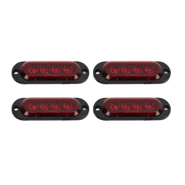Luz estroboscópica para automóvil, 4 piezas, luces laterales para camión, luces laterales para camión, luz intermitente de emergencia para camión, ultra sensible