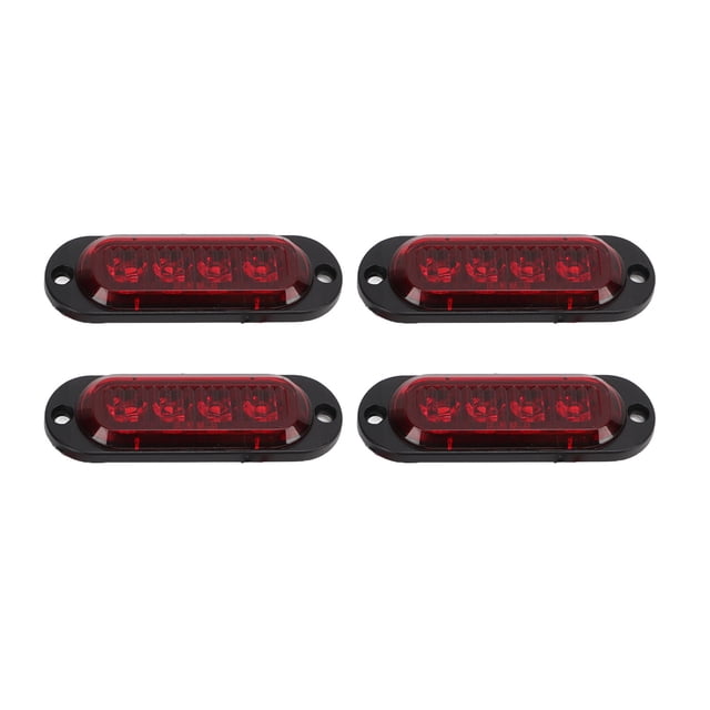 Luz estroboscópica para automóvil, 4 piezas, luces laterales para camión, luces laterales para camión, luz intermitente de emergencia para camión, ultra sensible