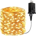 thumbnail image 3 of Guirnalda de luces LED de 66 pies, 200 luces LED impermeables para exteriores, 8 modos, decoración de dormitorio, luces centelleantes para decoración navideña de jardín de habitación de niña (blanco c, 3 of 4