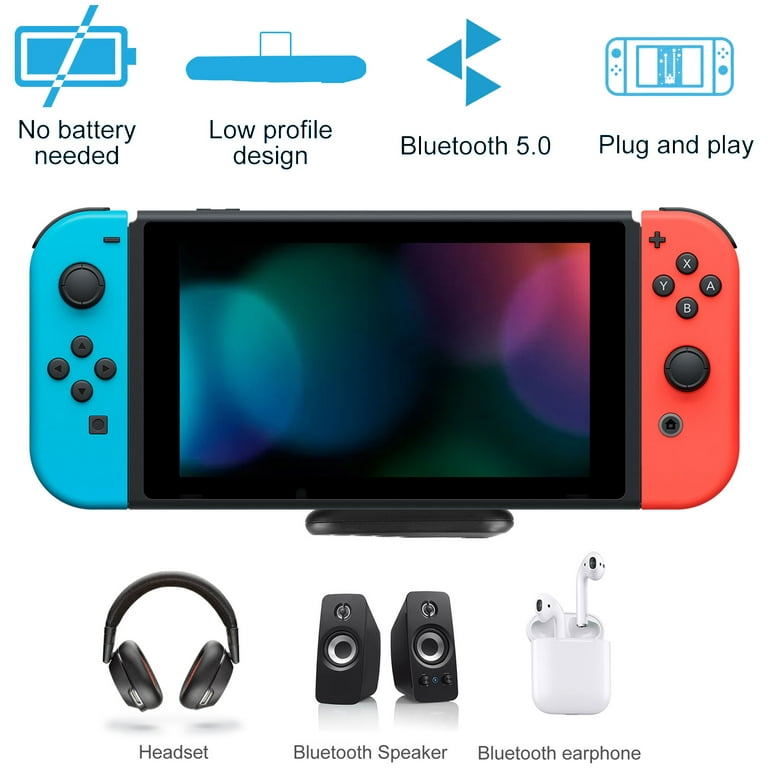 Bluetooth Adapter for Nintendo Switch/Lite/OLED, EEEkit Bluetooth USB C Audio Transmitter Adapter with Nintendo Switch Accessories, PS4 and PC Plug Play with Low Latency Dual Stream - Walmart.com