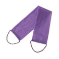 thumbnail image 4 of Paño exfoliante corporal para limpieza profunda con asas de malla densa para baño Púrpura, 4 of 8