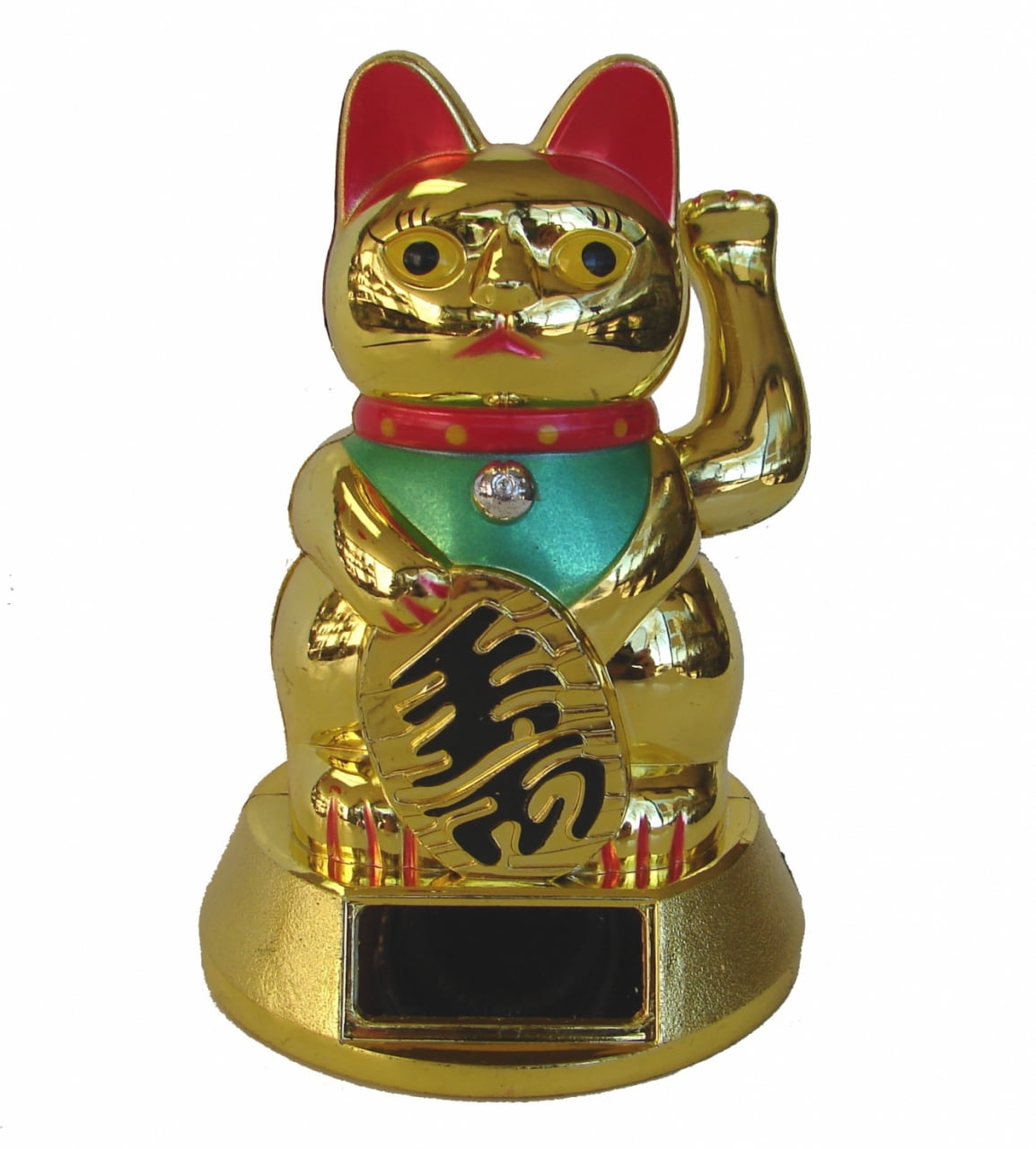5" Japanese Maneki Neko Beckoning Feng Shui Money Good Fortune Waiving Lucky Cat 