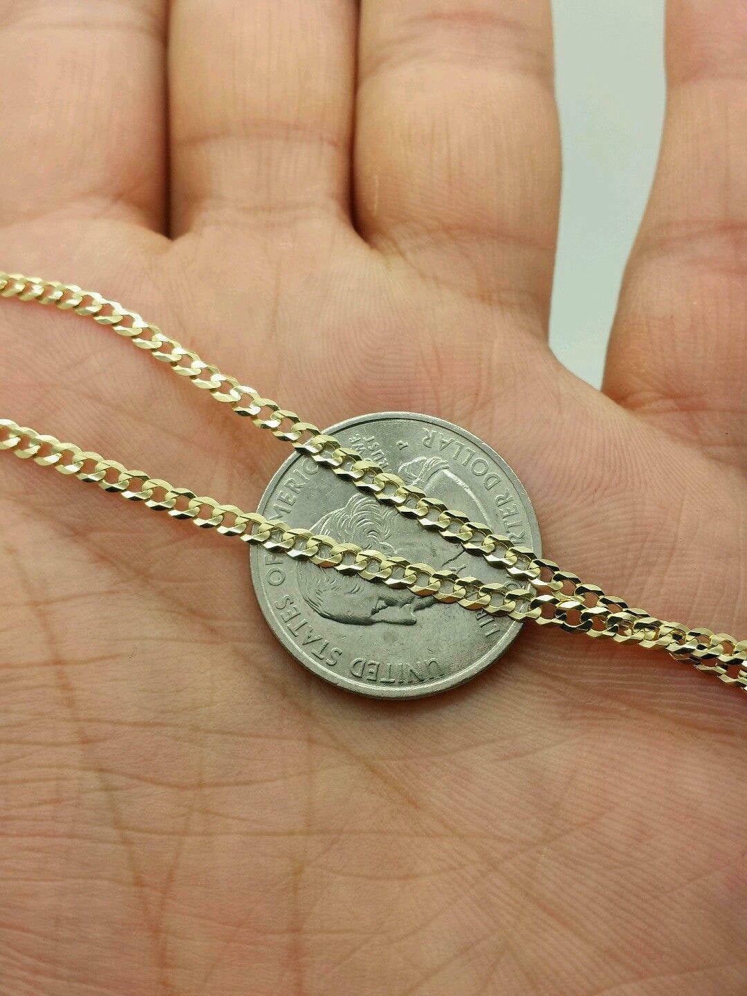 RM Necklace Chain, 14K Yellow Gold, 22", Cuban