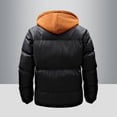 thumbnail image 6 of ZCFZJW Men's Jacket – Lightweight Long Sleeve Hooded Quilted Puffer Coat – Plush Thick Warm Insulated Winter Jacket for Men Black XL, 6 of 8