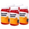 5 Pack - LEADER Glucose Tablets, Energy and Blood Sugar Support, Orange Flavor, 50 Chewable Tablets