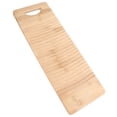 thumbnail image 4 of OHOIOLLA 1Pack Khaki Rectangular Bamboo Wood Washboard for Laundry Cleaning Home Accessories, 4 of 8