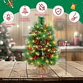 thumbnail image 2 of Yexmas 2PCS Pre-lit Artificial Mini Christmas Tree,24 Inch Small Tabletop Xmas Tree for Indoor Outdoor Christmas Decor, 2 of 8