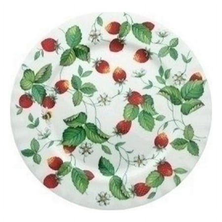 Roy Kirkham Roy Kirkham Tea/Dessert Plate 20 cm - Alpine Strawberry Set of 6, Bone China Ceramic, Made in England