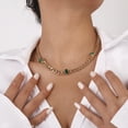 thumbnail image 3 of Personality simple collarbone choker rhinestone necklace, 3 of 5