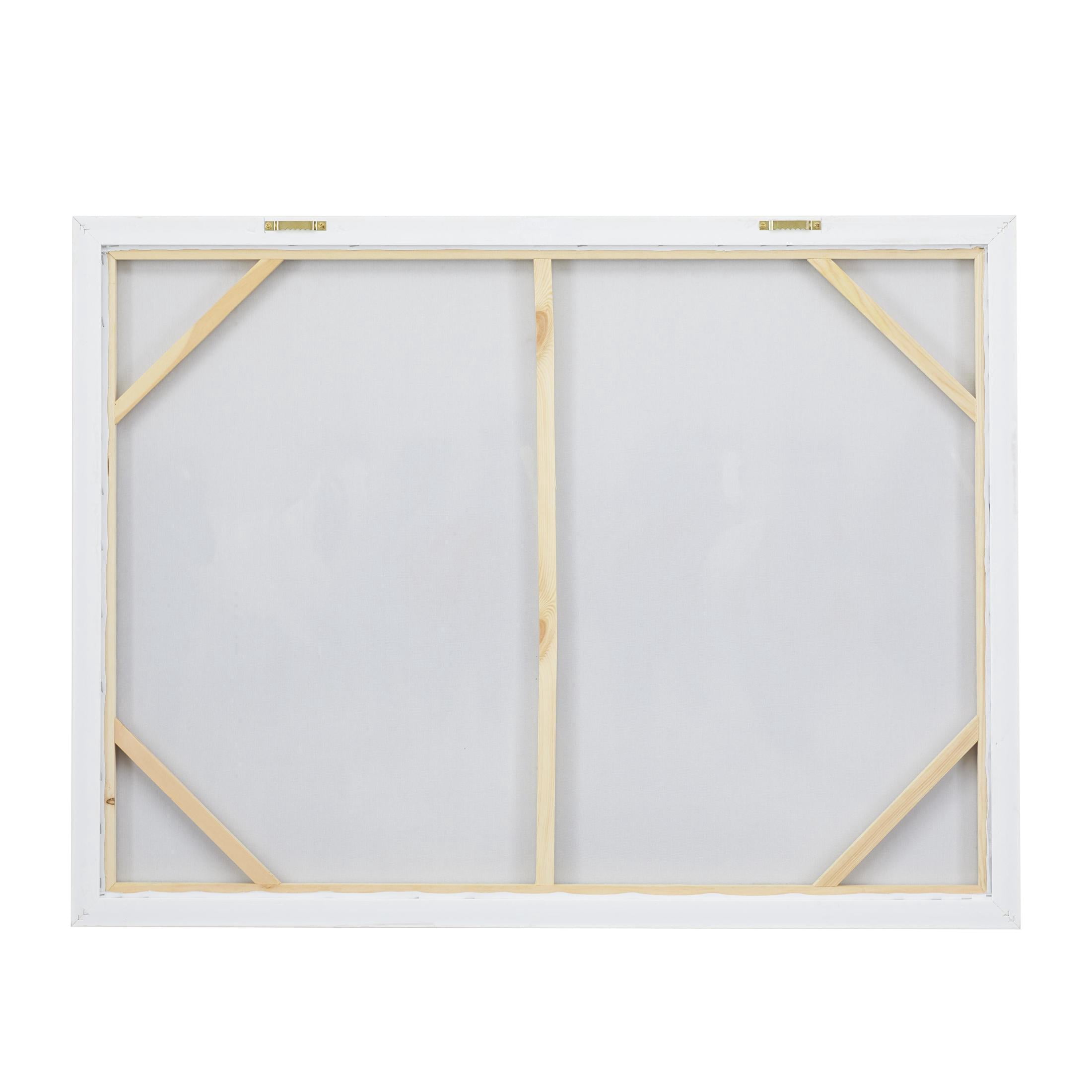 40" x 30" Horse Framed Wall Art with Brown Frame, by DecMode
