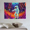 thumbnail image 4 of JRXY Funny Space Astronaut Alien Tapestry Spaceship Tapestries UFO Galaxy Wall Hanging Cool Tapestry for Bedroom  40x30in, 4 of 7