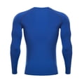 thumbnail image 6 of FRSASU Men's Compression Shirts Long Sleeve Cool Dry Workout Athletic Base Layer Running Basketball Cycling Undershirt Blue, 6 of 6
