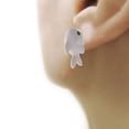 thumbnail image 4 of Pendientes de tachuelas Hugo de dibujos animados 3D, 4 of 8