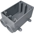 thumbnail image 1 of Outlet Box Cantex New Work, 18 pulgadas cúbicas, rectangular, PVC, 1 banda, gris, 1 of 1