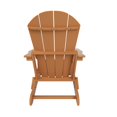 thumbnail image 3 of Costaelm Paradise Classic Adirondack Folding Adjustable Chair Outdoor Patio, HDPE, Weather Resistant, Teak, 3 of 13