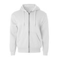 thumbnail image 3 of Womens Essentials Heavyweight Zip Up Hoodie Jacket Loose Fit, 3 of 7