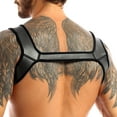 thumbnail image 3 of Sholeno Double Shoulder Support Neoprene Wrap Protector Unisex Men Ladies Injury Protect Sprains Dislocation of Shoulder Black M, 3 of 9