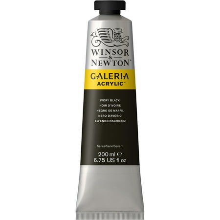 UPC: 0094376940558 | Winsor & Newton Galeria Acyrlic  200ml  Ivory Black