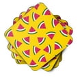 thumbnail image 2 of Carolines Treasures BB5144FC Watermelon on Yellow Foam Coaster Set of 4 3 1/2 x 3 1/2 multicolor, 2 of 3