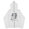 thumbnail image 2 of Sudaderas informales con estampado de calavera Y2k para hombre y mujer, sudaderas con capucha góticas para parejas, sudadera con cremallera de talla grande Harajuku Y2k, 2 of 5