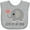 AC-Heather Grey, variant on Inktastic Loved by My Gram Grandchild Boys or Girls Baby Bib