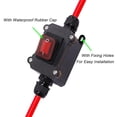 thumbnail image 4 of 4X Interruptor de Cableado en Línea de 12 V CC, Interruptor de Cableado Doble Lado DPST de 12-24 V CC, 25A, IP65,con Interruptor de Conexión/Desconexión Rápida de Encendido/Apagado, 4 of 5