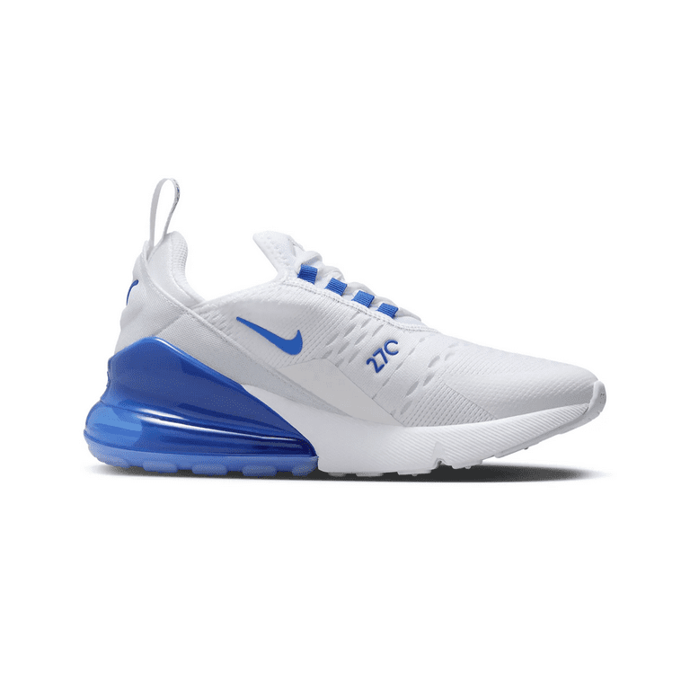 Nike Kids Grade School Air Max 270 Shoes Size 7 White Royal Grey