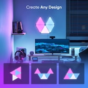 Nanoleaf Shapes Triangles Smarter Kit, 5PK Indoor Modern Modular LED Wall Light Panels