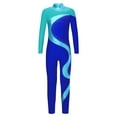 thumbnail image 3 of Sholeno Kids Girls One Piece Bodysuit Full Body Skating Jumpsuit Gymnastics Unitard Ballet Dance Leotards Blue Green&Blue 12, 3 of 7