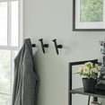 thumbnail image 4 of Danya B Black Cast Iron Industrial Railway Nail Head Decorative Wall Hooks (Set of 6), 4 of 4
