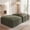Green, variant on Gericco Set of 2 Ottoman, 31"W Oversized Rectangle Corduroy Compression Pouf Ottoman, Foot Stool for Living Room, Bedroom