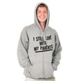 thumbnail image 6 of Still Live With My Parents Single Zip Up Hoodie Men's Women's Brisco Brands X, 6 of 6