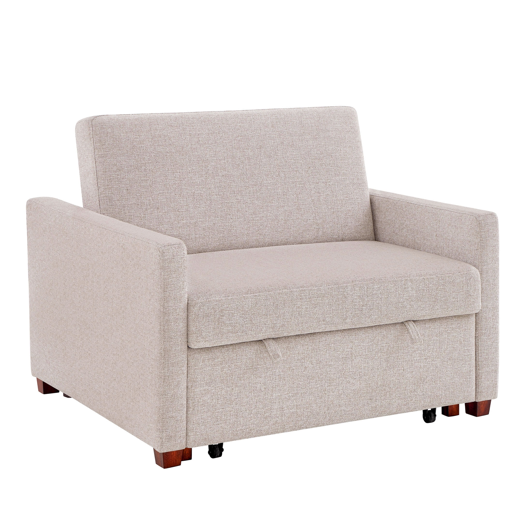 Better Homes & Gardens Nolan Pull Out Sleeper Accent Chair, Wheat