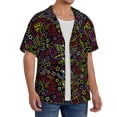 thumbnail image 3 of Salouo Casino Icons Pattern Cuban Collar Shirts for Men Button-Down Shirt Men's Short Sleeve Shirts Hawaiian Shirts Casual Shirts -Medium, 3 of 6