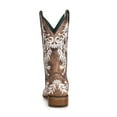 thumbnail image 5 of CORRAL Adult Female Glow Collection Brown/White Embroidery Western Boots, Size: 11, Width: M, 5 of 5