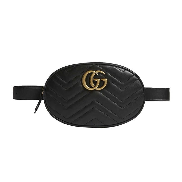 GG Marmont belt bag in white leather