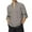 Gray, variant on Men's Long Sleeve Stand Collar Cotton Henley Shirt Hippie Casual Beach Wear for Spring Fall Bohemian Style,White,XL