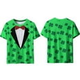 thumbnail image 6 of St Patricks Day Shirt Men Short Sleeve Round Neck Tops Irish Shamrock Green Graphic Tees Novelty 3D Print T-Shirt Summer Basic Shirts, 6 of 8