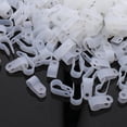 thumbnail image 3 of 1000 piezas de abrazaderas organizadoras de cables de 1/4, 5/16 y 3/8 pulgadas, tipo R, transparentes, color blanco R6.4, 3 of 9
