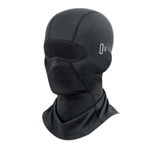 Cagoule Polaire Imperméable Et Coupe-vent - Pour Moto, Ski, Vélo - Taille Unique Noir - Idéale Sports D'hiver