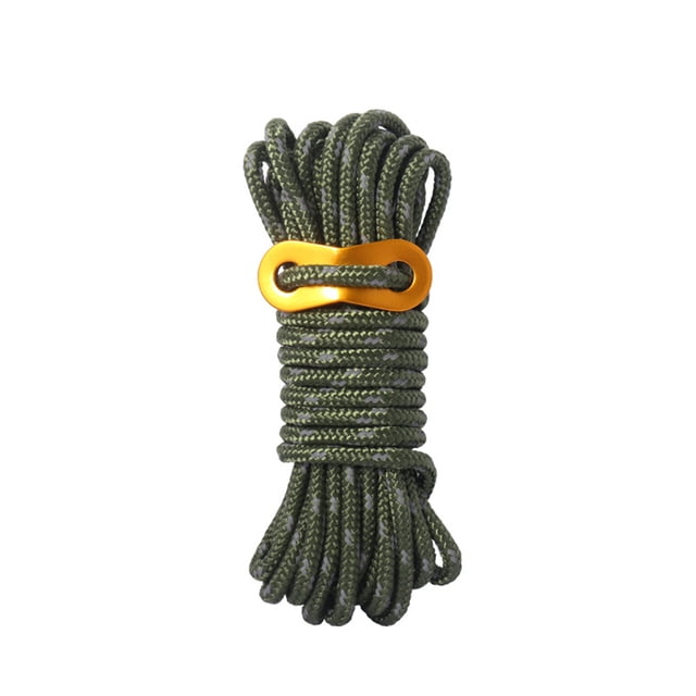 Yuarrent Cuerda de escalada, mano de obra de alta resistencia, estructura firme, cuerda de eslinga para senderismo, cuerda de Paracord carpas