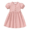 thumbnail image 2 of Cethrio Toddler Girls Casual Dresses Long Sleeve Pink Dresses Size 5Y, 2 of 5