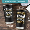 thumbnail image 6 of 80th Birthday Gifts for Men Women, 1945 Birthday Gifts, 80 Years Old Birthday Gifts, 80th Birthday Gifts Ideas, Cool 80th Birthday Gifts, Turning Age 80 Birthday Gifts 20 oz Tumbler, 6 of 7