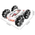 thumbnail image 4 of Vehículo teledirigido de seguimiento infrarrojo de doble cara 2.4GHz 6CH RC Stunt Cars Ndcxsfigh libre de BPA, 4 of 9