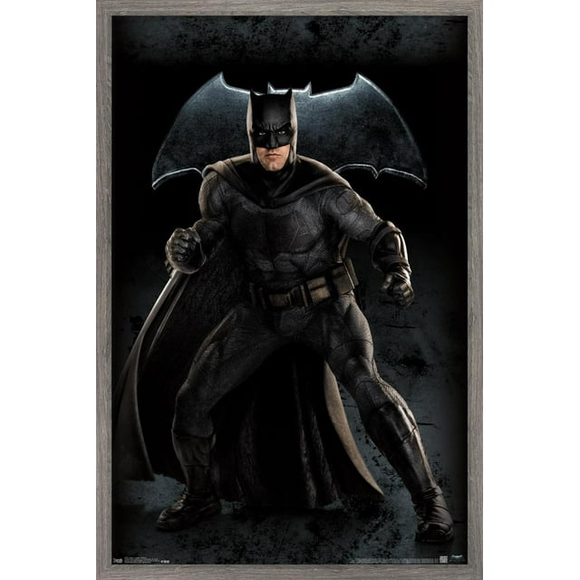 DC Comics Movie - Justice League - Batman Wall Poster, 14.725" x 22.375" Framed