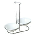thumbnail image 2 of Upright Spoon Rest Holder Cooking Utensils Stand Tray Double round bowl, 2 of 8