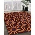 thumbnail image 2 of Ahgly Company Indoor Round Patterned Chocolate Brown Area Rugs, 6' Round, 2 of 6